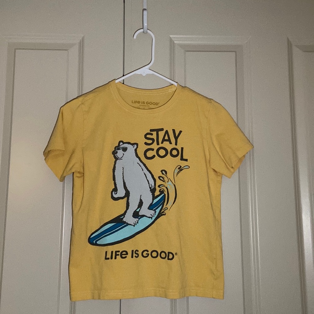 Life is good yellow T-shirt